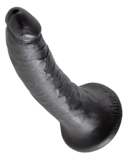 Фаллоимитатор на присоске King Cock 19 см чёрный