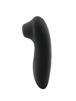 Черный вакуумный стимулятор клитора Curvy