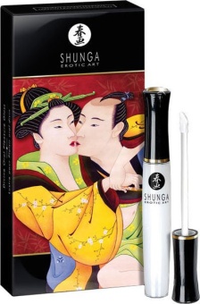 Блеск для губ для орального секса Shunga Клубника и шампанское - 10 мл
