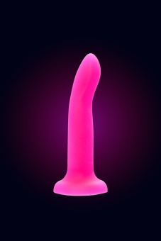 Фаллоимитатор светящийся в темноте Beyond by Toyfa Bucky Glow 14 см розовый