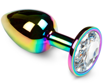 Разноцветная пробка с прозрачным кристаллом