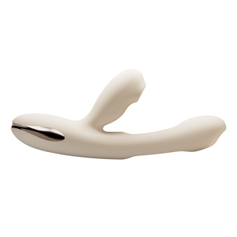 Хай-тек вибратор с таппингом и вакуумом Angela - 21,8 см.