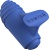 Синий мини-вибратор Bteased Basic Finger Vibrator