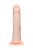 Телесный анально-вагинальный вибратор RealStick Silicone Jason M - 18 см.
