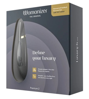 Бесконтактный клиторальный стимулятор Womanizer Premium 2 черный