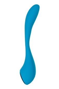 Гибкий вибратор Satisfyer G-Spot Flex 5+ с управлением от приложения голубой