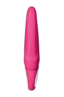 Ярко-розовый вибратор Satisfyer Mr. Rabbit с клиторальным отростком - 22,1 см.