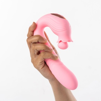 Вибратор со стимуляцией зоны G Selove Campanula розовый