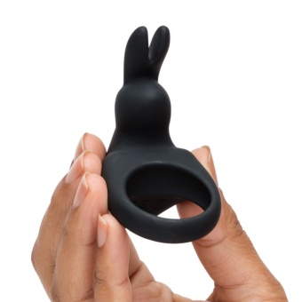 Эрекционное виброкольцо Happy Rabbit чёрное