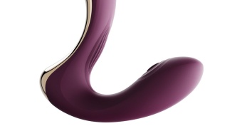 Вибратор с насадкой для вакуумной стимуляции Zalo Talis фиолетовый