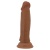 Коричневый фаллоимитатор с подвижной кожей Quentin - 18,4 см. Коричневый фаллоимитатор с подвижной кожей Quentin - 18,4 см.