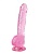 Розовый фаллоимитатор Luminous - 20 см.