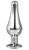 Серебристая анальная пробка с кристаллом Silver Pleasure Plug S - 9 см. Серебристая анальная пробка с кристаллом Silver Pleasure Plug S - 9 см.