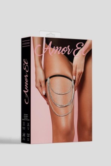 Подвязка Amor El с цепочкой в кристаллах