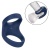 Двойное эрекционное кольцо с вибрацией Viceroy  Max Dual Ring синее