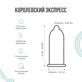 Презерватив Luxe maxima Королевский экспресс с усиками и шариками 1 шт