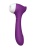 Фиолетовый клиторальный стимулятор Joy с функцией вибратора - 18,9 см.
