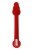 Красный двусторонний вибратор - 35 см.