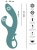 Бирюзовый вибратор-кролик The Magician Rabbit Vibrator - 22,5 см.