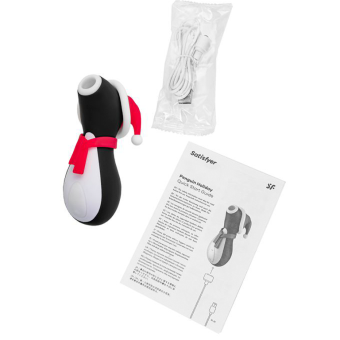 Вакуумный клиторальный стимулятор Satisfyer Penguin Holiday Edition