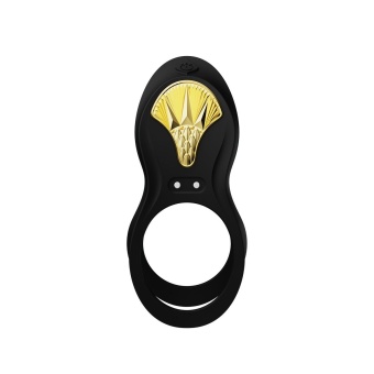 Черное эрекционное виброкольцо Bayek с пультом ДУ