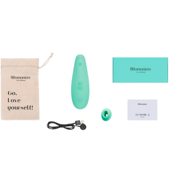 Бесконтактный клиторальный стимулятор Womanizer Classic 2 Marilyn Monroe мятный