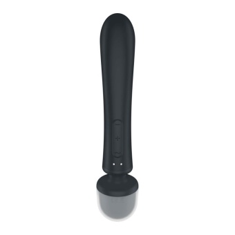 Двухсторонний вибромассажер Satisfyer Triple Lover серый