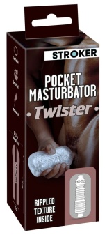 Прозрачный мастурбатор Pocket Masturbator Twister