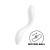 Белый вибромассажер Satisfyer Rrrolling Pleasure с движущимся шариком - 23 см