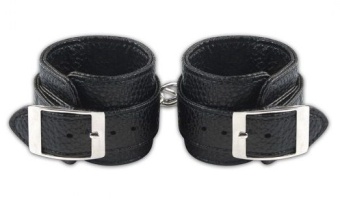 Наручники с цепью и замком Unsex Leatherette Cuffs