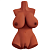 Мастурбатор-торс с грудью, вагиной и попкой PDX Plus Perfect 10 Torso Brown коричневый