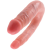 Двухсторонний фаллоимитатор King Cock U-Shaped Double малый телесный