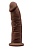 Коричневый фаллоимитатор SILEXD Model 2 - 15 см.