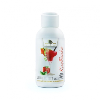 Интимный гель-смазка JUICY FRUIT с ароматом клубники - 100 мл.