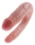 Двухсторонний фаллоимитатор King Cock U-Shaped Double малый телесный