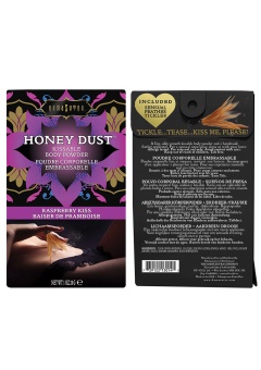 Ароматная пудра для тела KamaSutra Honey Dust Raspberry Kiss Малина  - 28 гр