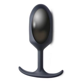 Черная анальная пробка с утяжелением Premium Silicone Weighted Anal Plug XL - 16,8 см.