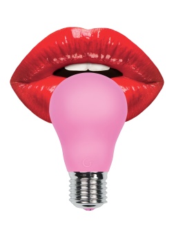 Силиконовая лампочка с вибрацией Gvibe Gbulb розовая