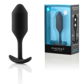 Утяжеленная анальная мини пробка для ношения b-Vibe Snug Plug 2 черная