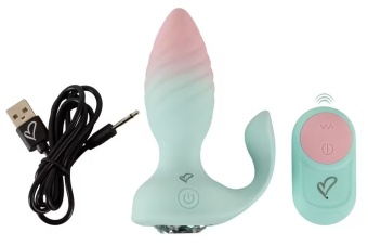 Анальная пробка JUVELA RC Butt Plug с пультом ДУ - 11,5 см.
