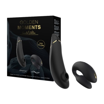 Набор Golden Moments Womanizer Premium и вибратор для пар We-Vibe Chorus