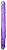 Фиолетовый двусторонний фаллоимитатор 14 Inch Double Dildo - 35 см.