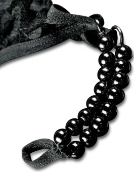 Набор Hookup Crotchless Pleasure Pearls анальная пробка и трусики с бусинами XL-XXL