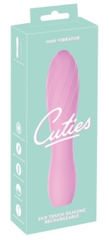 Розовый мини-вибратор Cuties - 14,1 см.