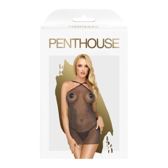 Блестящее мини-платье с трусиками Penthouse Bombshell