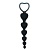 Черная анальная цепочка-елочка «Оки- Чпоки» - 18,5 см.