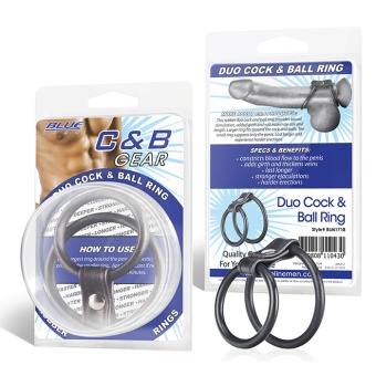 Двойное эрекционное кольцо на пенис и мошонку Duo Cock and Ball Ring