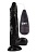 Черный вибратор-реалистик 8.5 Vibrating Beginner Dildo - 21,5 см.