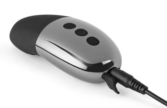 Утяжелённый мини-вибратор Le Wand Point чёрный хром